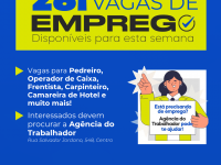 Agência do Trabalhador de Sarandi inicia semana com 281 vagas de emprego disponíveis