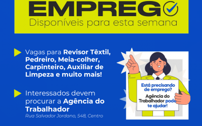 Agência do Trabalhador de Sarandi inicia semana com 268 vagas de emprego e oportunidades para diversos setores