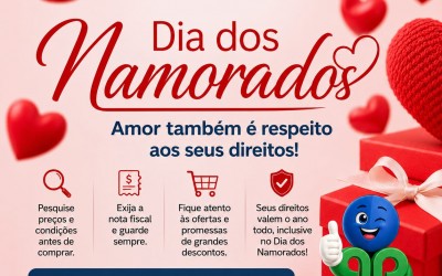 Procon de Sarandi orienta consumidores para compras seguras no Dia dos Namorados