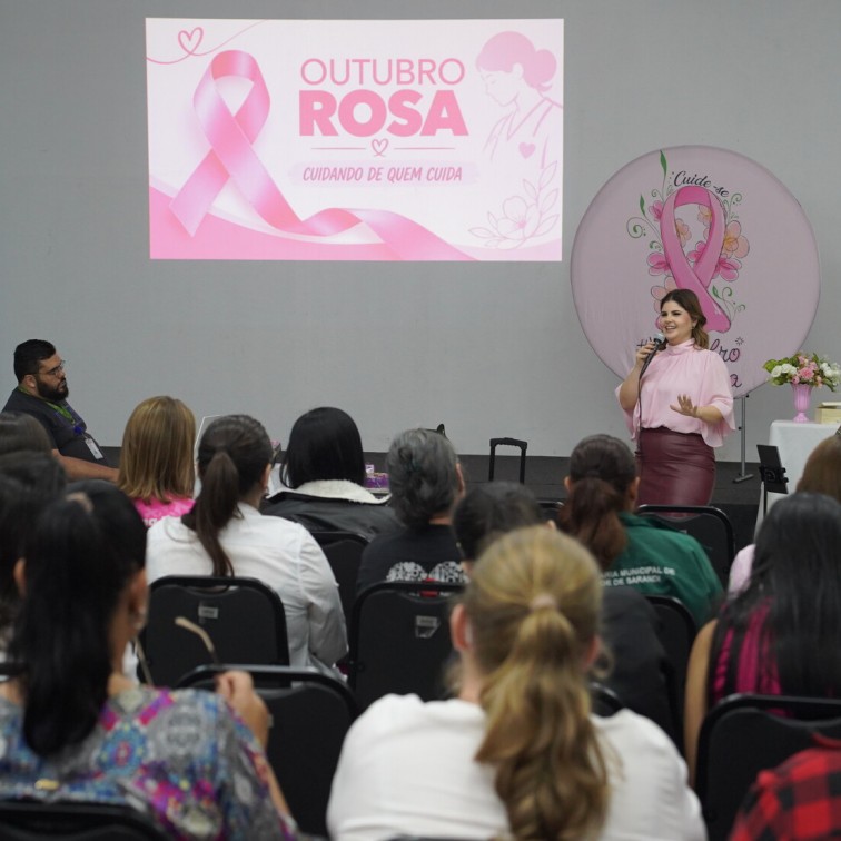 Outubro Rosa 2026: Secretaria de Saúde promove ação voltada ao cuidado das profissionais que cuidam da população