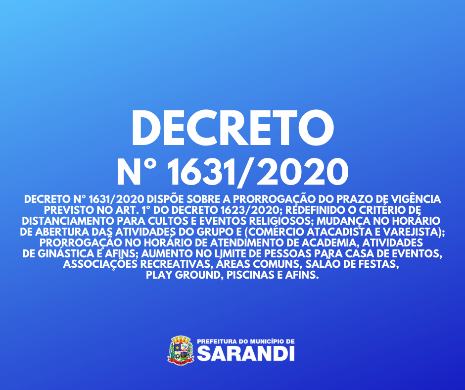 Decreto Nº 1631/2020
