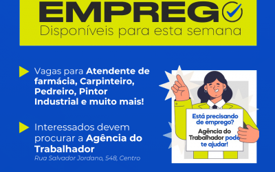Agência do Trabalhador de Sarandi inicia semana com 212 vagas de emprego