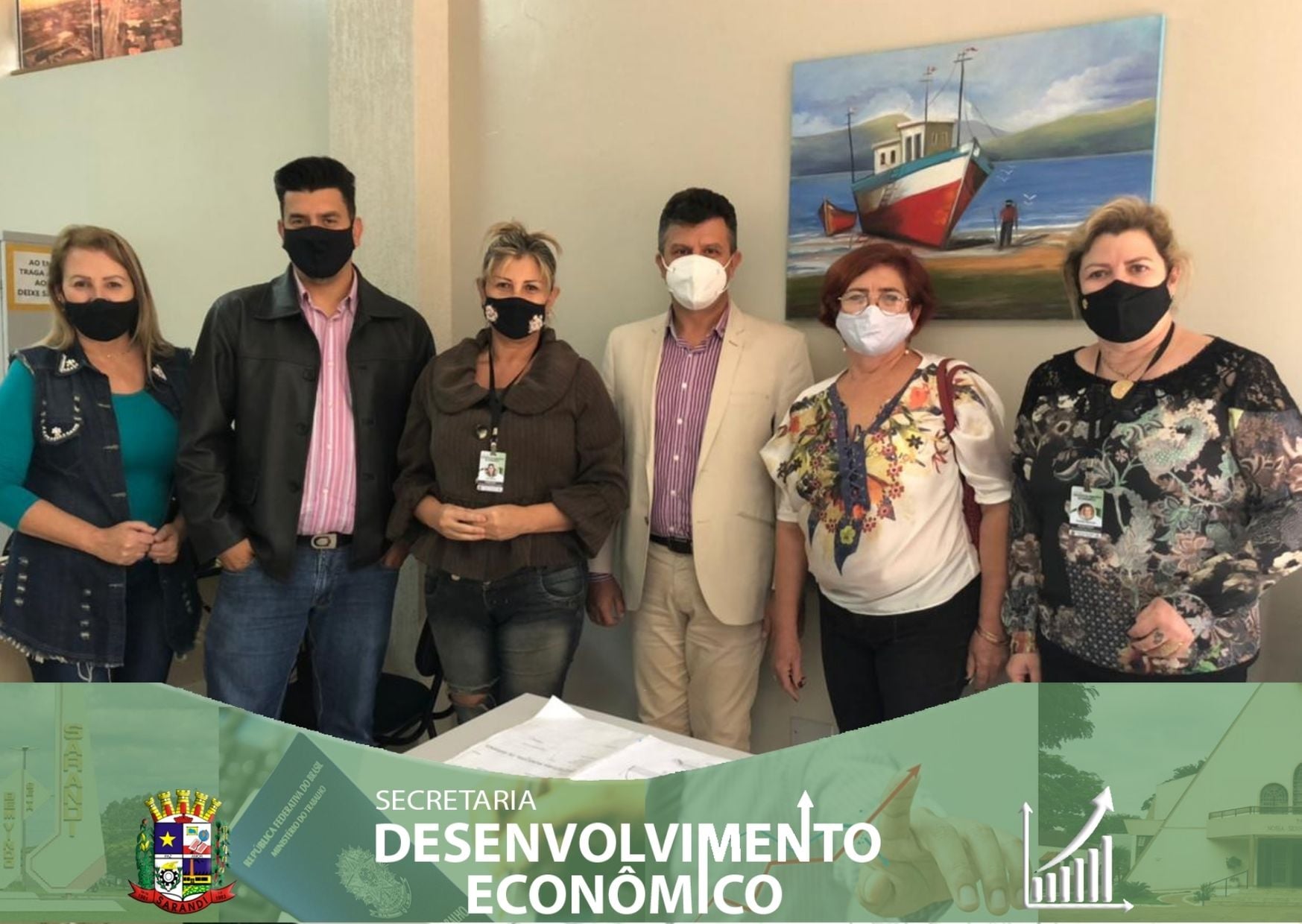 Visita da Arquiteta e Urbanista Voluntária na Secretaria de Desenvolvimento Econômico