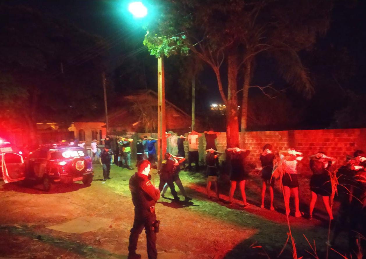 Festa clandestina é encerrada pela Operação Fiscalização Integrada Covid-19 em Sarandi