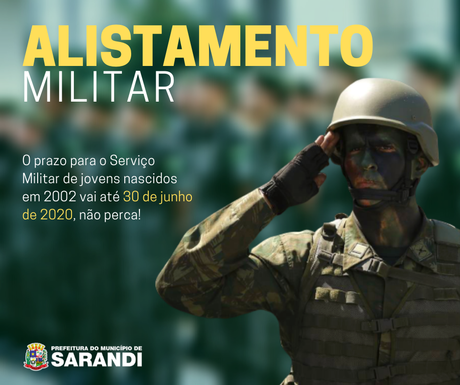 ALISTAMENTO MILITAR 2020