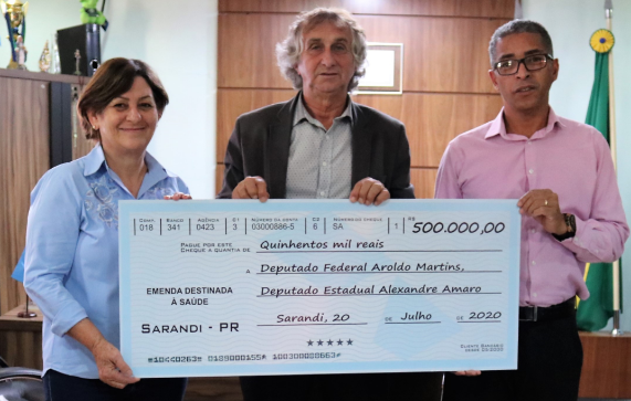 Prefeitura de Sarandi recebe R$ 500 mil reais pra saúde