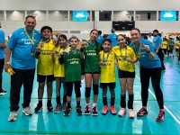 Atletas de Sarandi representam o município no Festival Nacional de Mini Handebol em São Paulo